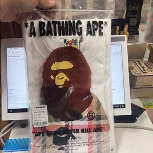 A Bathing Ape White Short Sleeve Tee